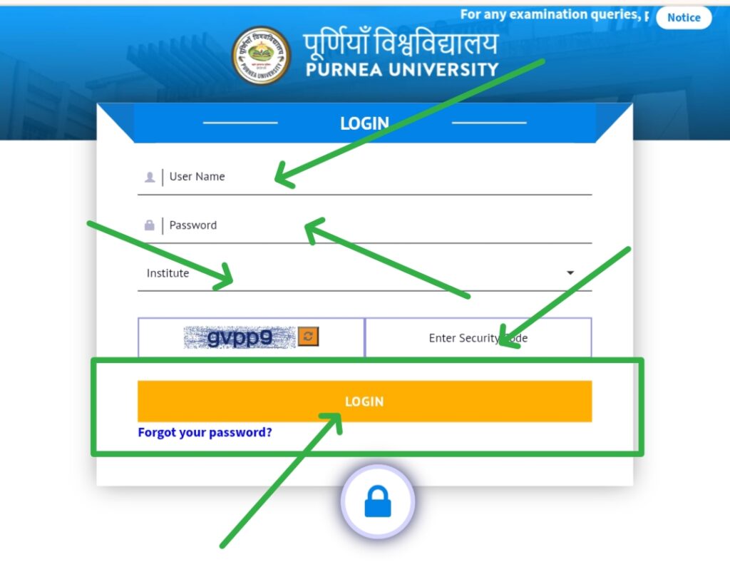 Purnea University Part 3 Exam Form Filling Step By Step Process