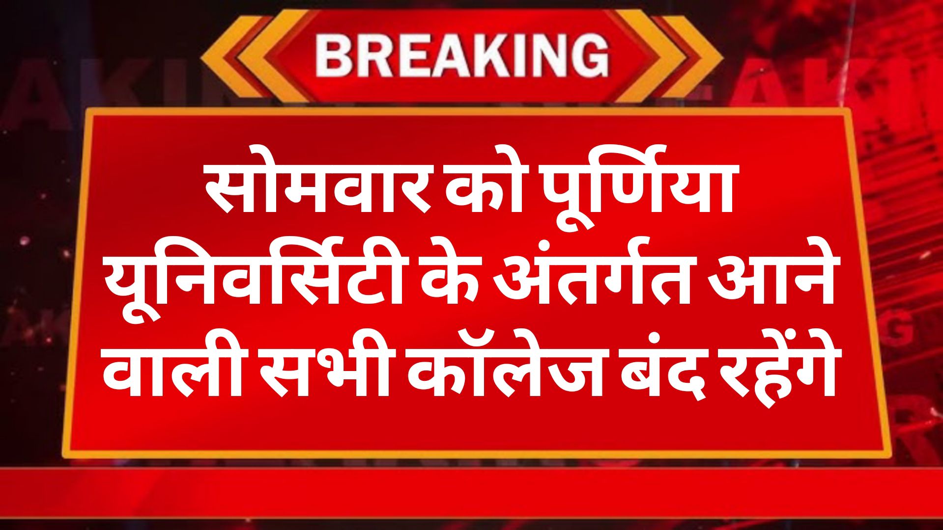 सोमवार को पूर्णिया यूनिवर्सिटी के अंतर्गत आने वाली सभी कॉलेज रहेंगे बंद ! Basant panchami 2025 College holiday