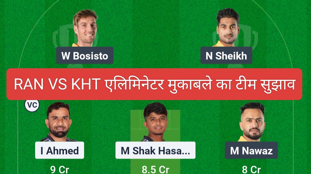 RAN Vs KHT Dream11 Prediction Hindi Pitch Report,03 Feb 2025